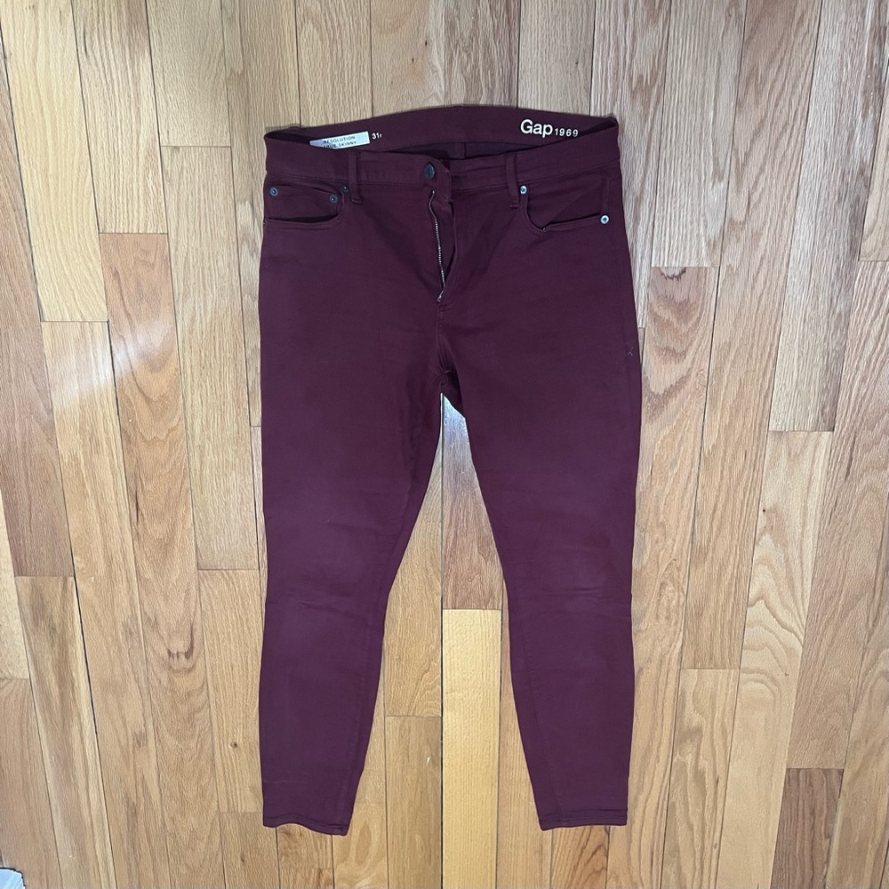 Gap Resolution Jeans Maroon - Picture 6 of 7